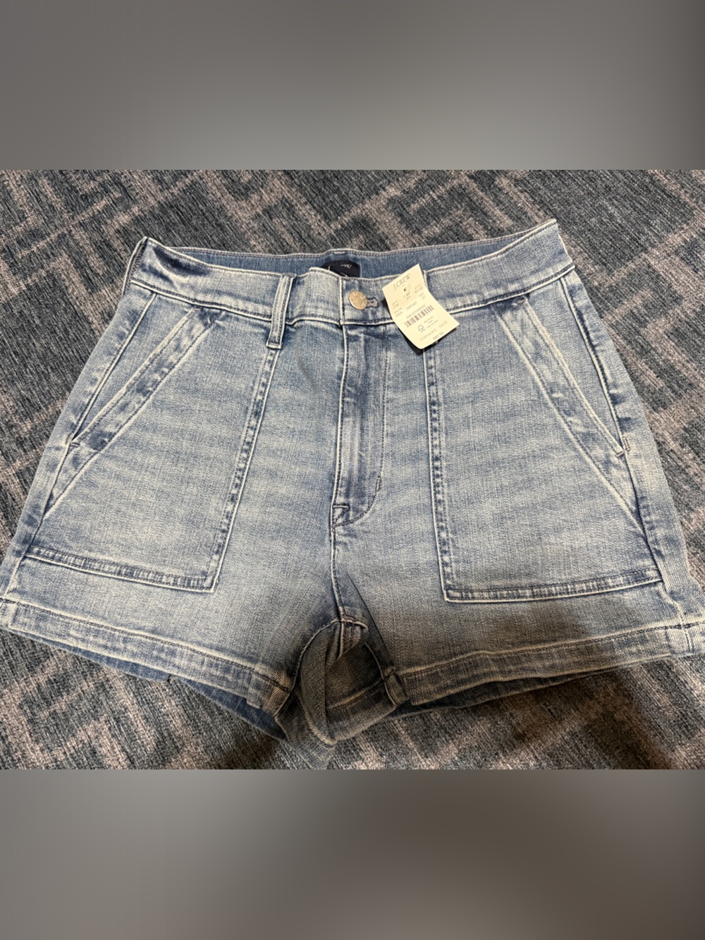 J. Crew Light Blue Denim High-Rise Shorts